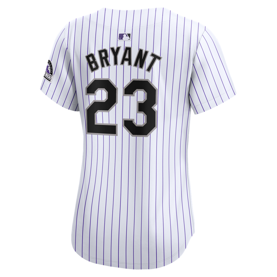 Colorado Rockies Kris Bryant Women's Home Limited Jersey — White