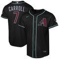 Arizona Diamondbacks Corbin Carroll Youth Alternate Stadium Jersey — Black