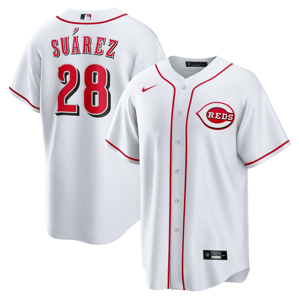 Cincinnati Reds Eugenio Suárez Home Replica Jersey — White
