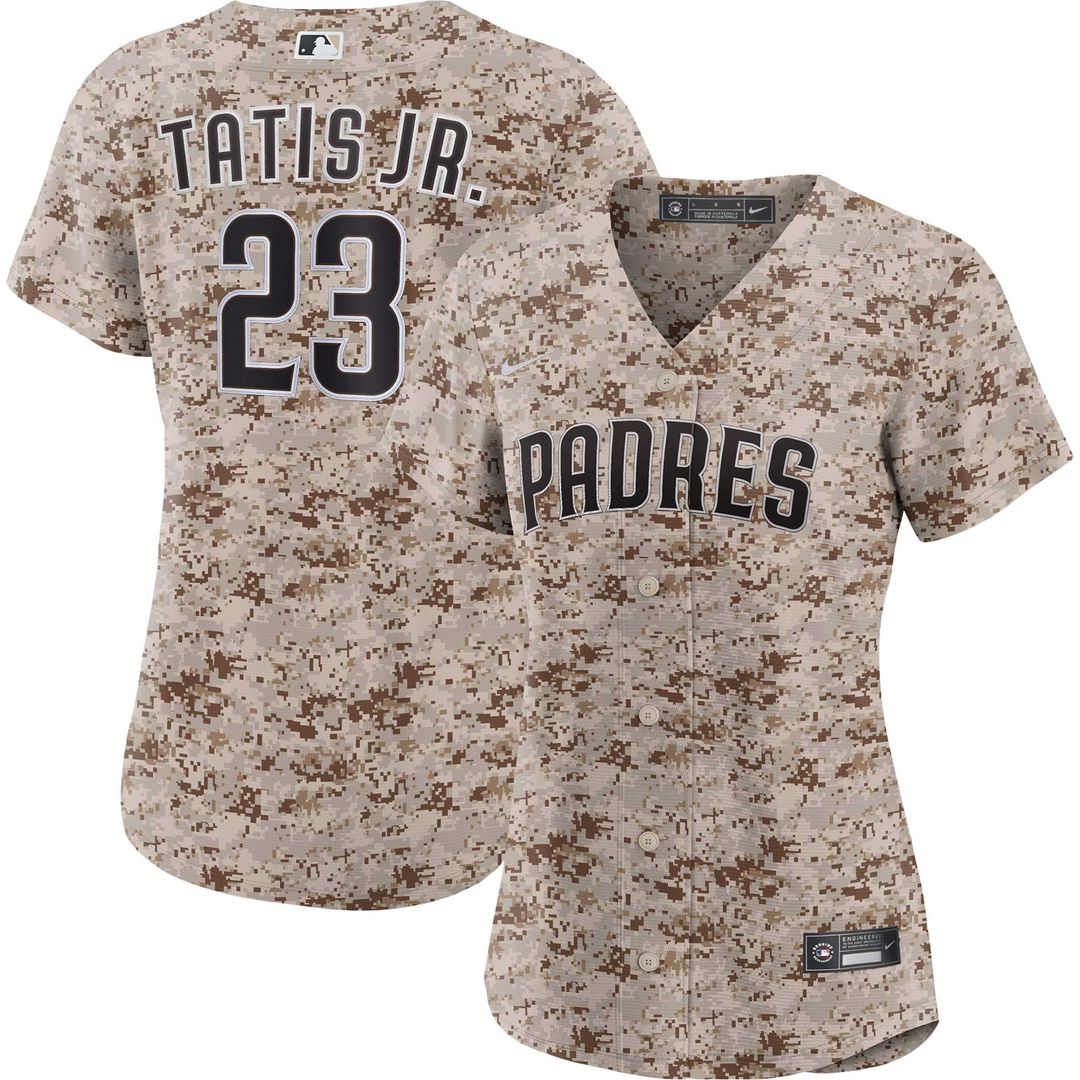 San Diego Padres Fernando Tatis Jr. Women's USMC Alternate Replica Jersey — Camo