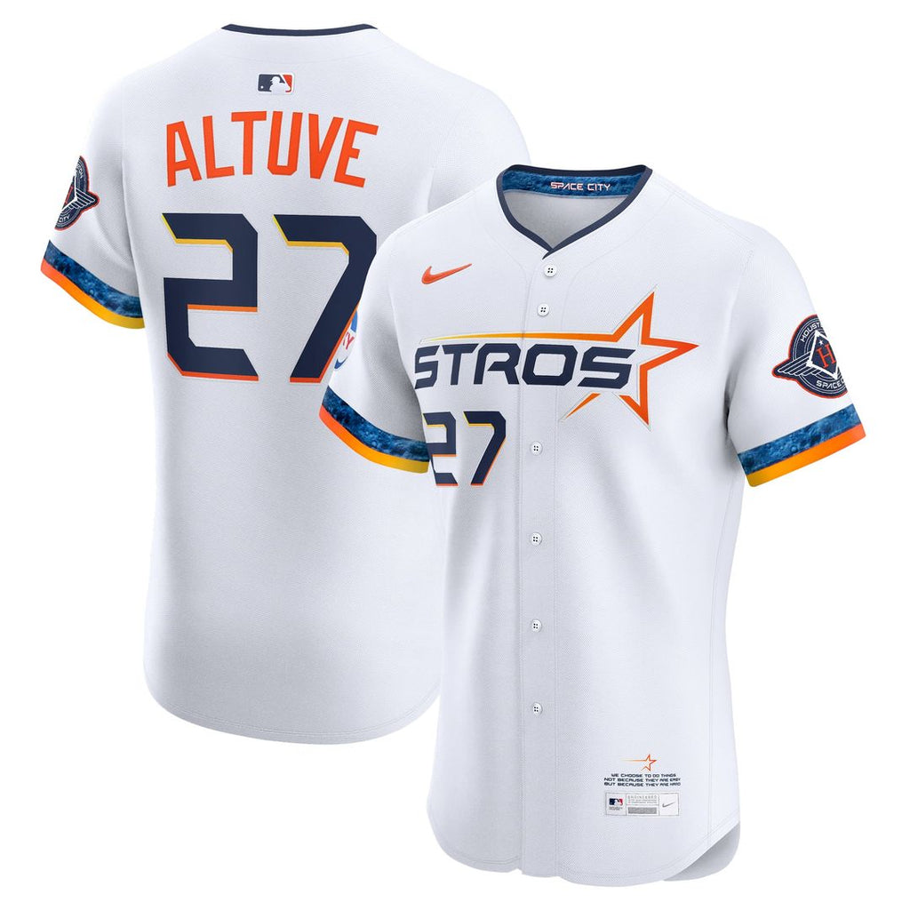 Houston Astros Jose Altuve 2025 City Connect Elite Jersey — White