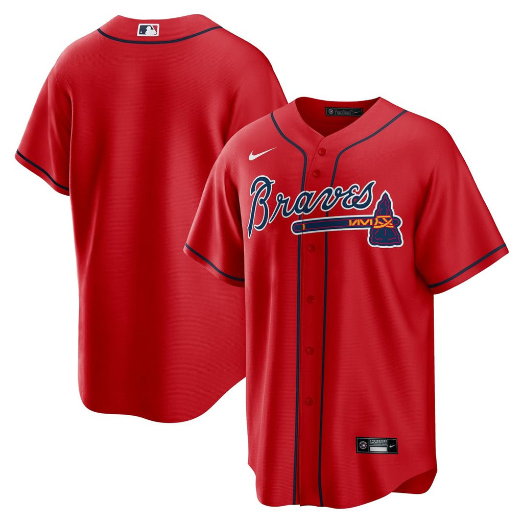 Atlanta Braves Alternate Replica Team Jersey — Red