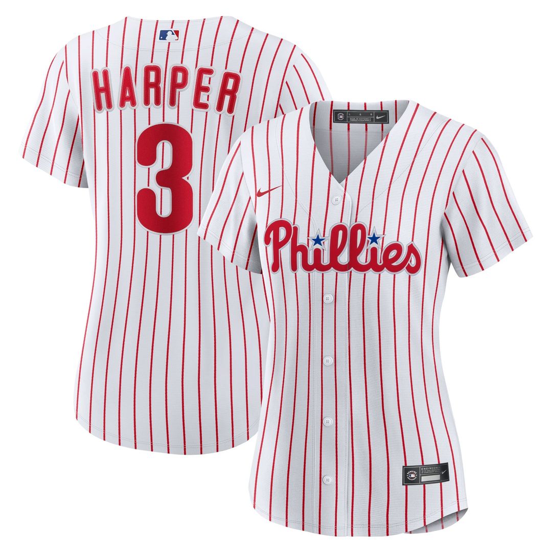 Philadelphia Phillies Bryce Harper Women's Home Replica Jersey — White