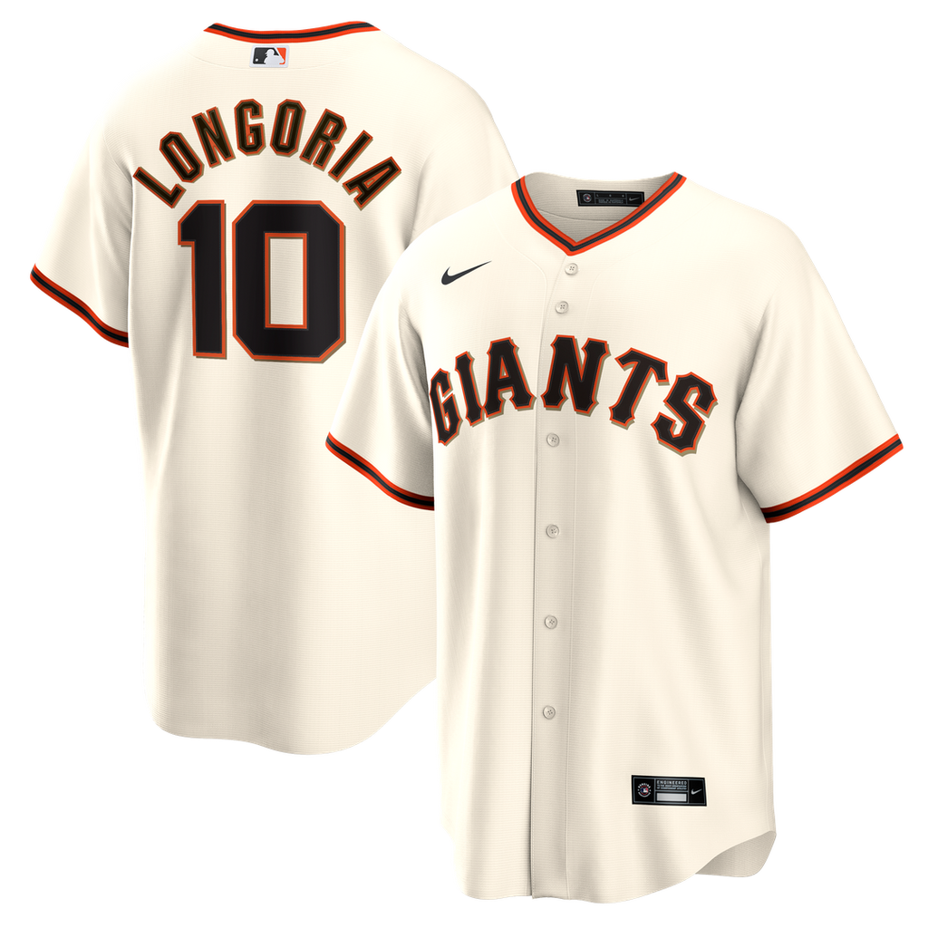 San Francisco Giants Evan Longoria Home Retired Replica Jersey — Cream