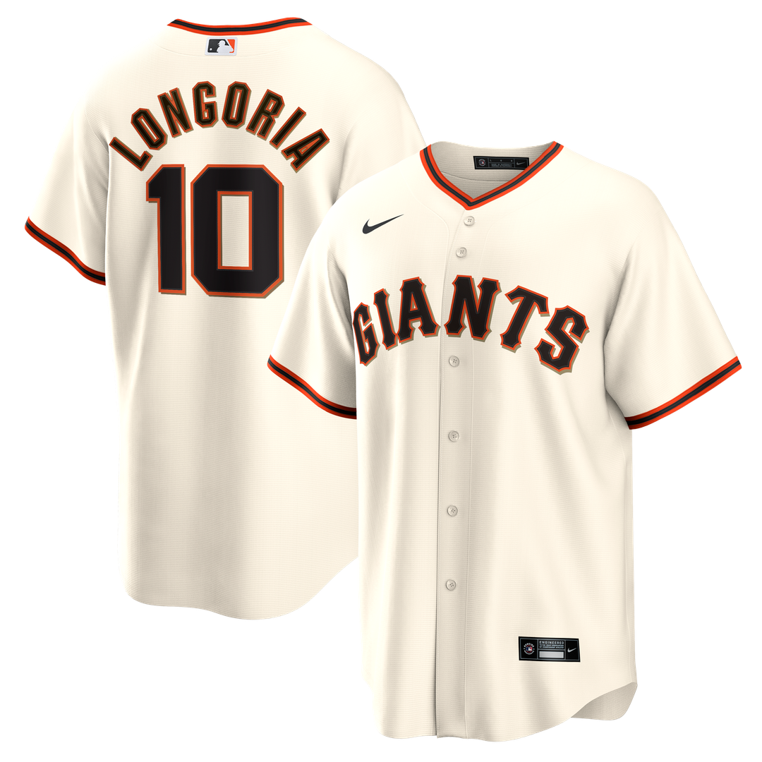 San Francisco Giants Evan Longoria Home Retired Replica Jersey — Cream