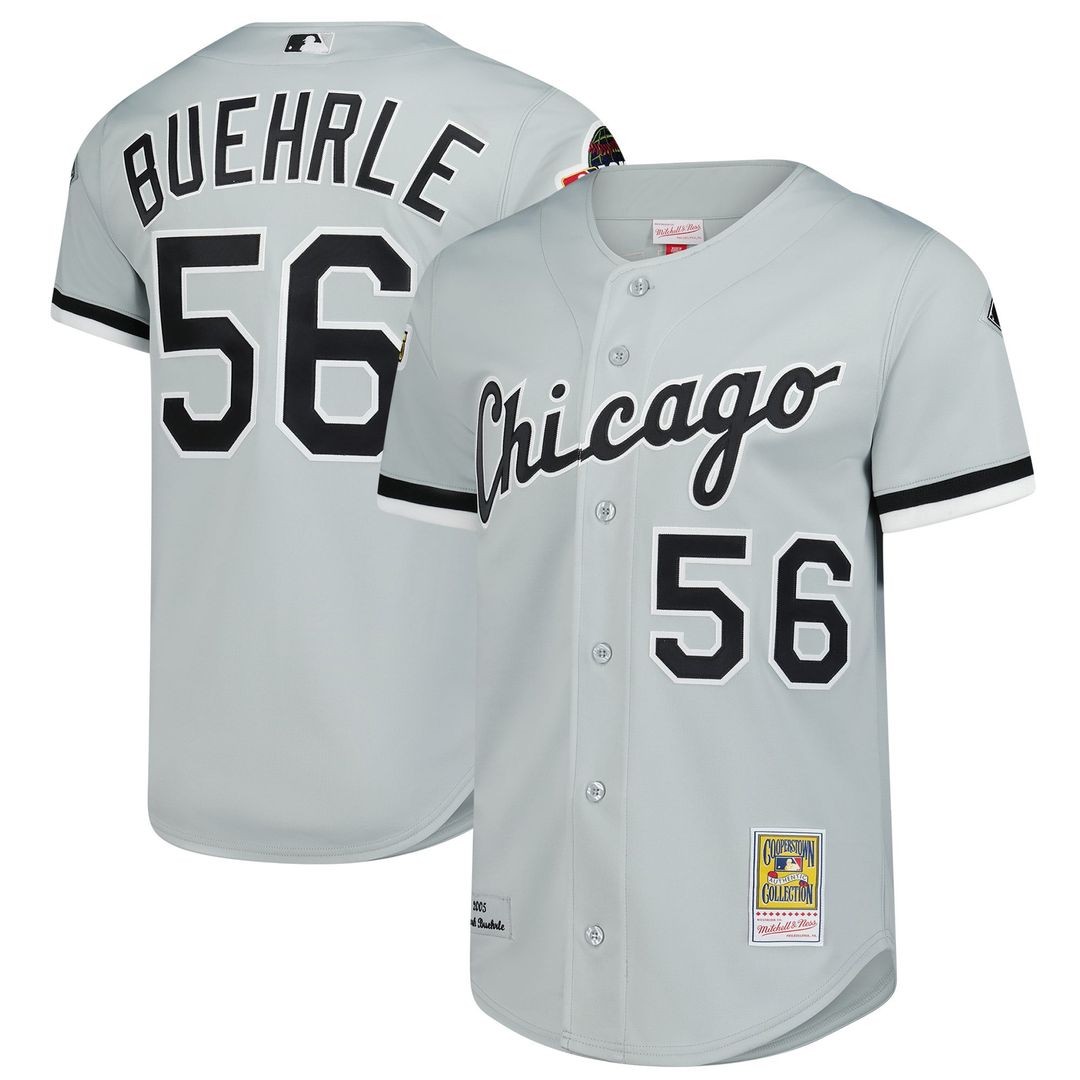 Chicago White Sox Mark Buehrle 2005 Throwback Authentic Jersey — Gray