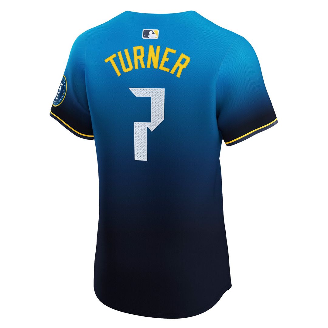 Philadelphia Phillies Trea Turner City Connect Elite Jersey — Navy
