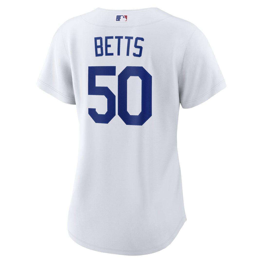 Los Angeles Dodgers Mookie Betts Women's Home Replica Jersey — White