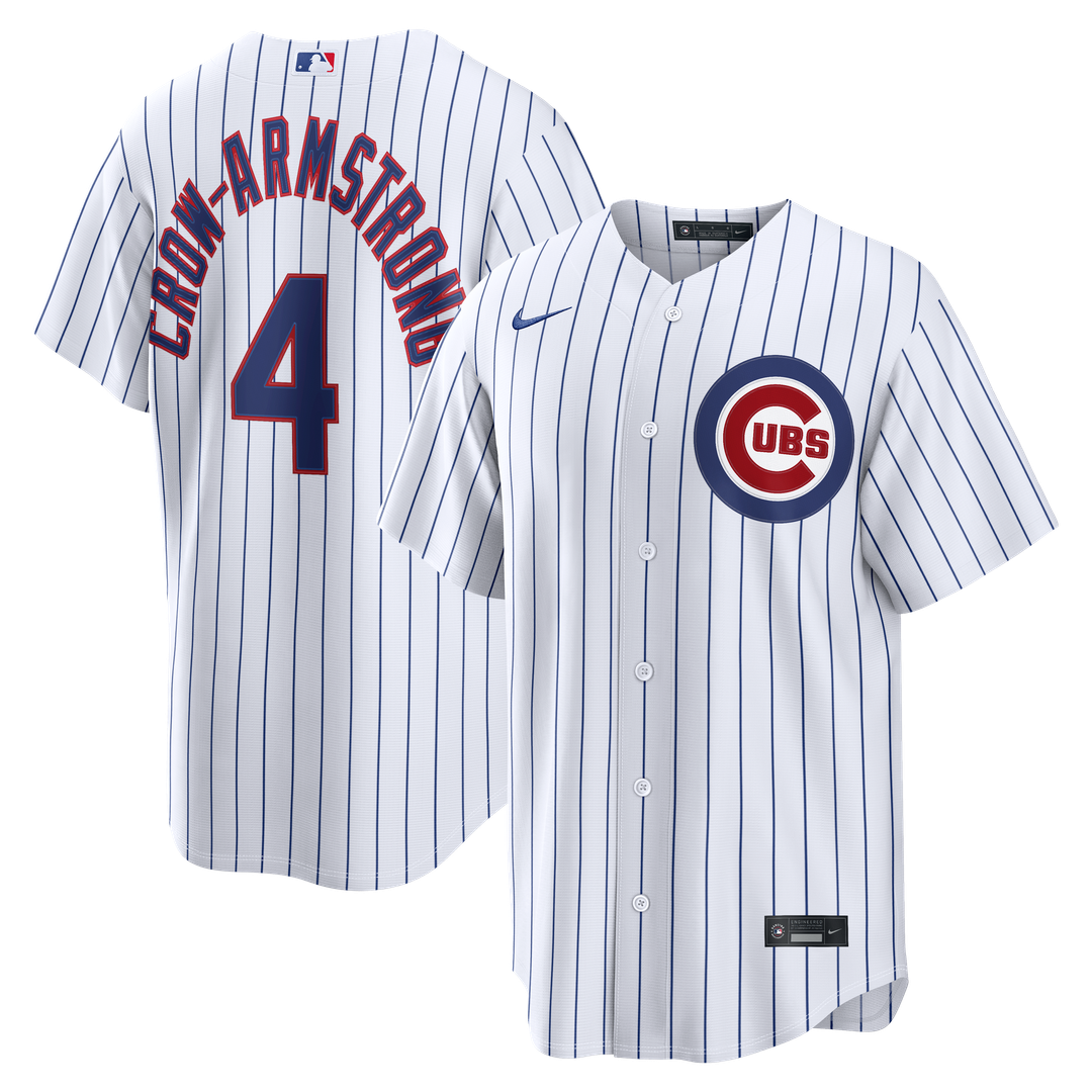 Chicago Cubs Pete Crow - Armstrong Home Replica Jersey — White