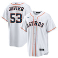 Houston Astros Cristian Javier Home Replica Jersey — White
