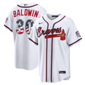 Atlanta Braves Drake Baldwin USA 250 Fourth of July Home Stadium Jersey — White