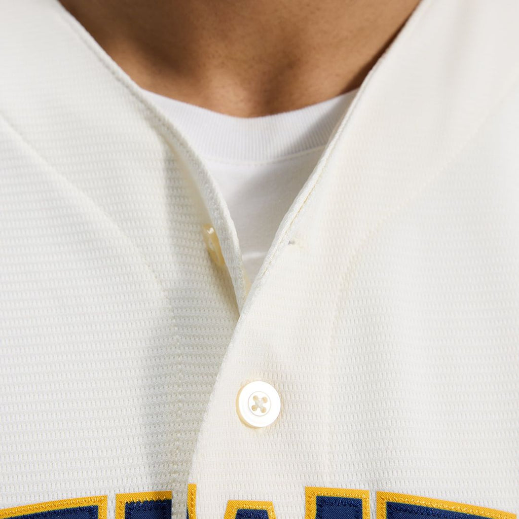 Milwaukee Brewers Home Replica Team Jersey — Cream