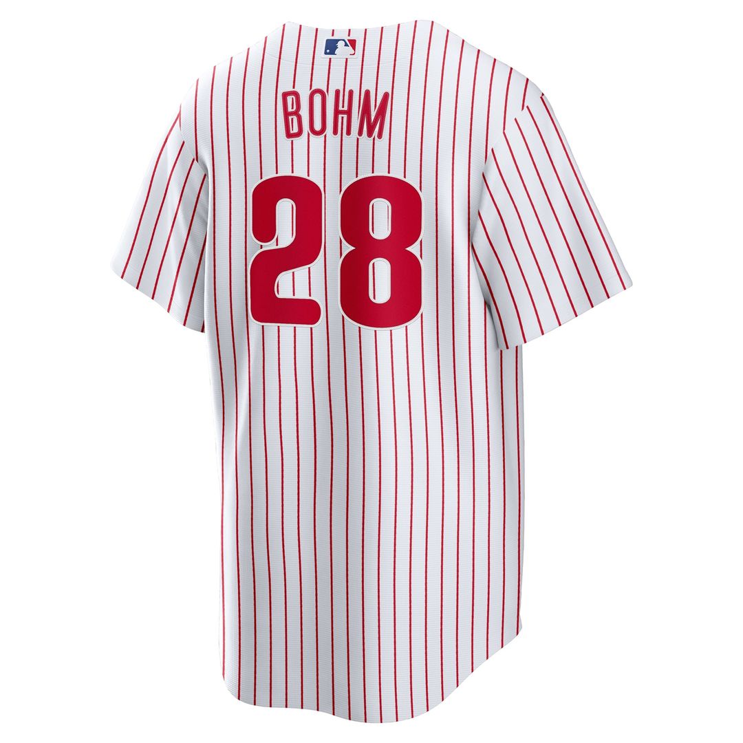 Philadelphia Phillies Alec Bohm Home Replica Jersey — White