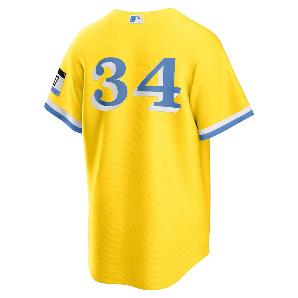 Boston Red Sox David Ortiz Retired Player City Connect Replica Jersey — Gold