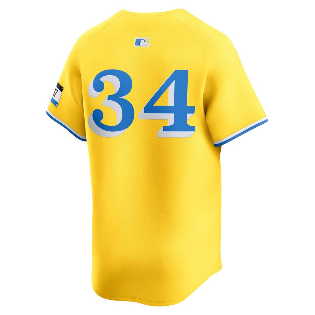 Boston Red Sox David Ortiz City Connect Retired Player Jersey — Gold