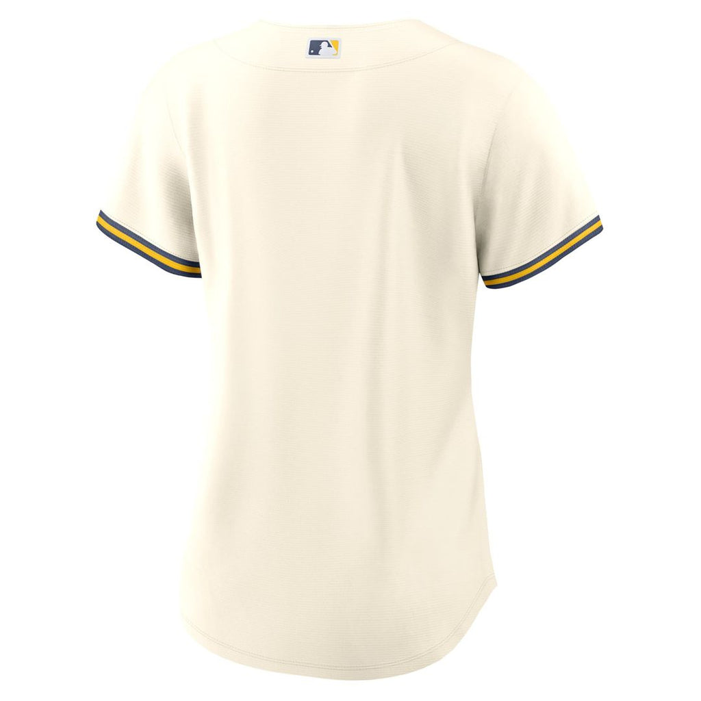 Milwaukee Brewers Women's Home Replica Team Jersey — Cream