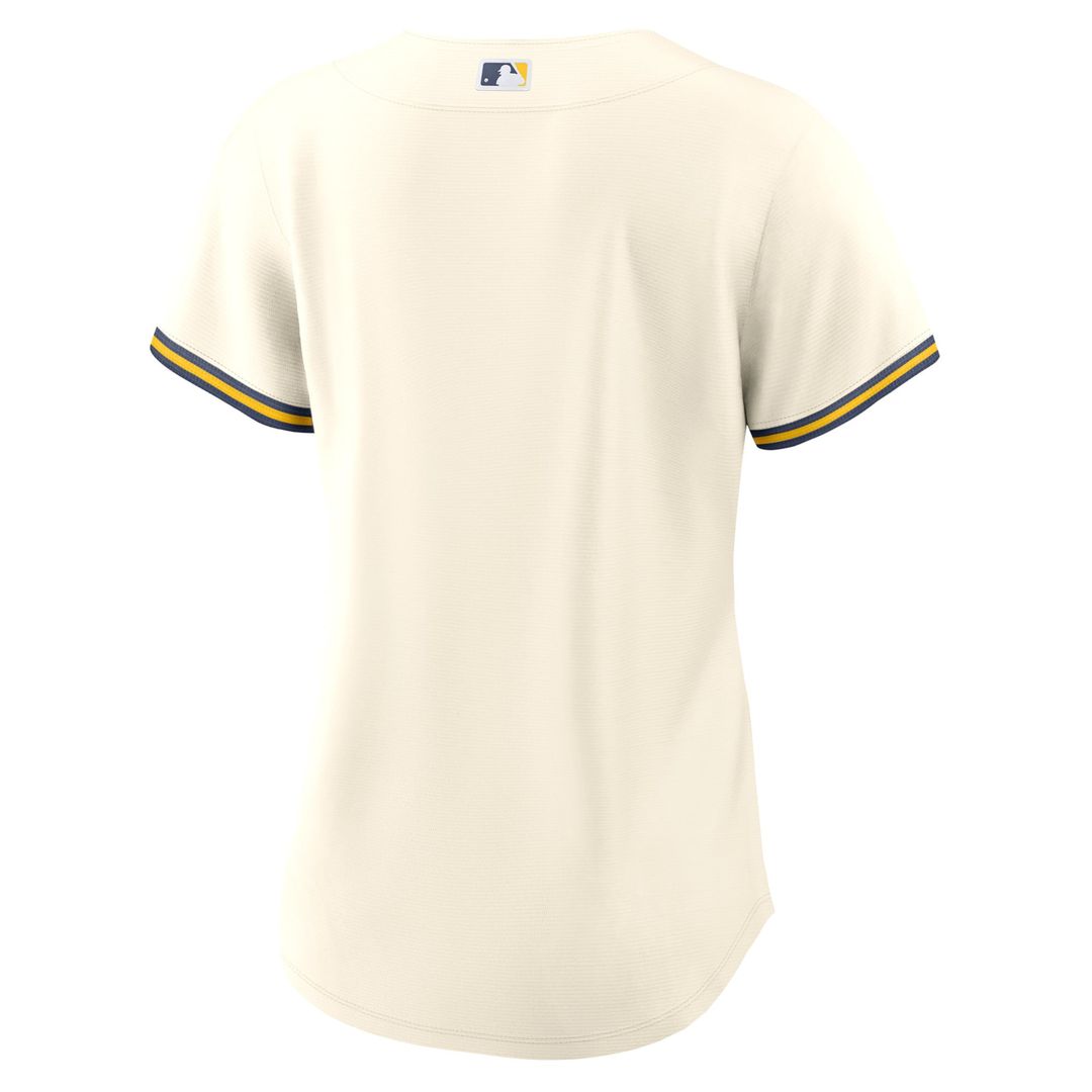 Milwaukee Brewers Women's Home Replica Team Jersey — Cream