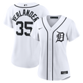 Detroit Tigers Justin Verlander Women's Home Replica Jersey — White
