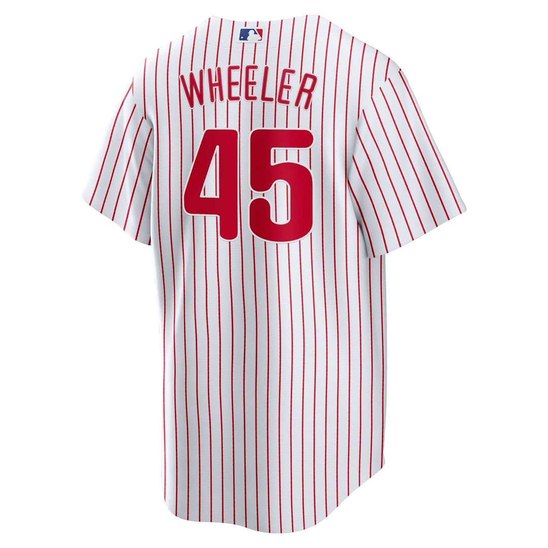 Philadelphia Phillies Zack Wheeler Home Replica Jersey — White