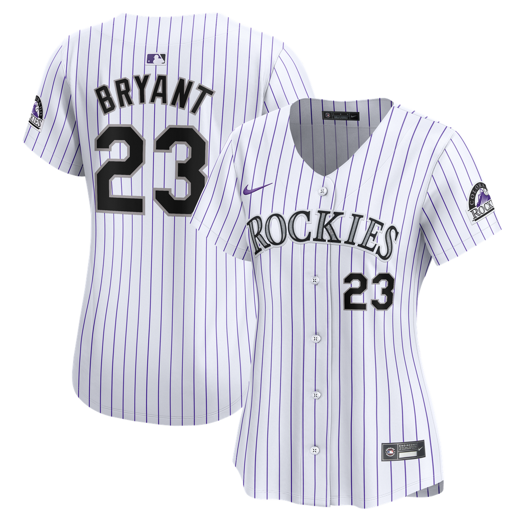Colorado Rockies Kris Bryant Women's Home Limited Jersey — White