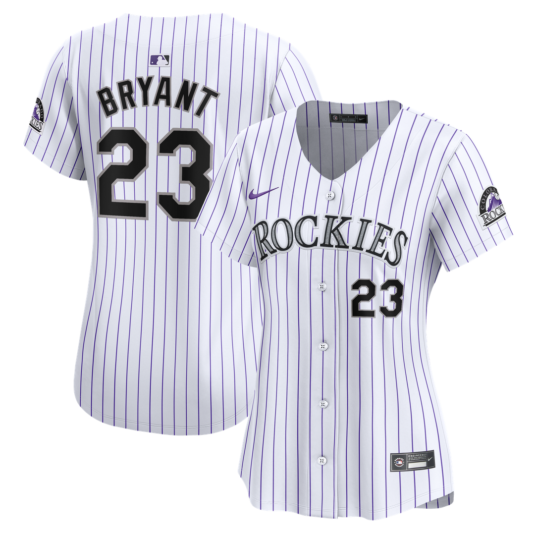 Colorado Rockies Kris Bryant Women's Home Limited Jersey — White