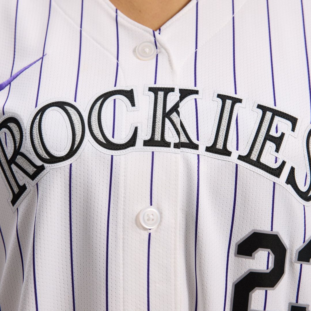 Colorado Rockies Kris Bryant Women's Home Limited Jersey — White