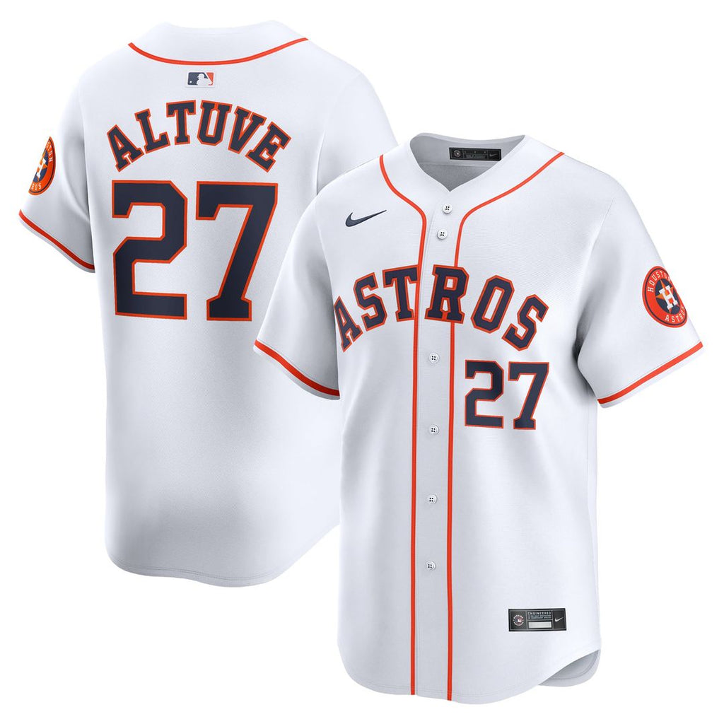 Houston Astros Jose Altuve Youth Home Limited Jersey — White