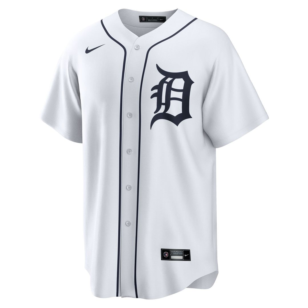 Detroit Tigers Dillon Dingler Home Replica Jersey — White