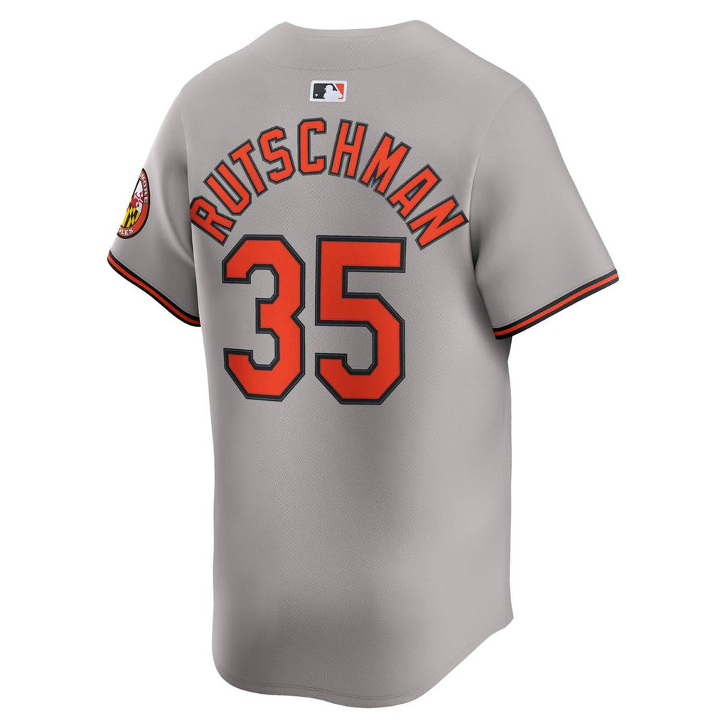 Baltimore Orioles Adley Rutschman Road Limited Jersey — Gray