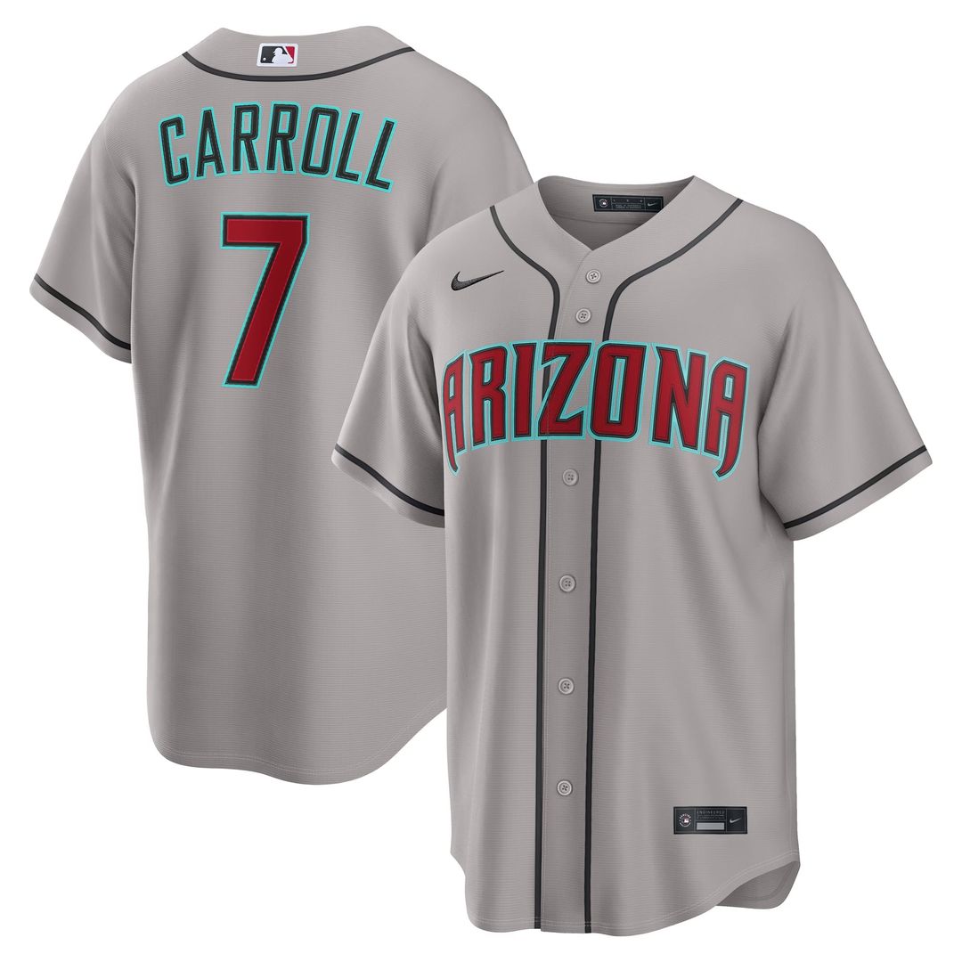 Arizona Diamondbacks Corbin Carroll Alternate Replica Jersey — Black