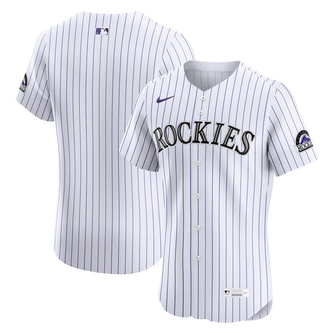 Colorado Rockies Home Elite Jersey — White