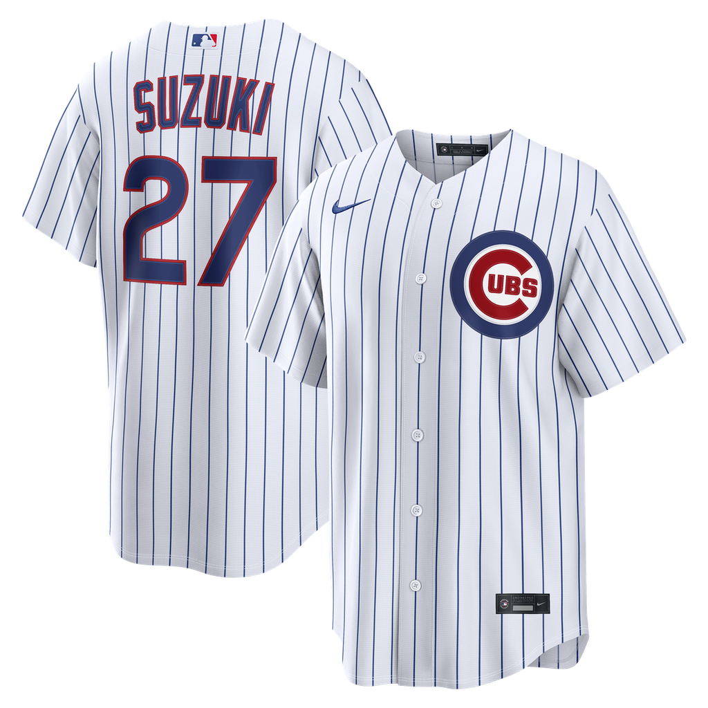 Chicago Cubs Seiya Suzuki Home Replica Jersey — White