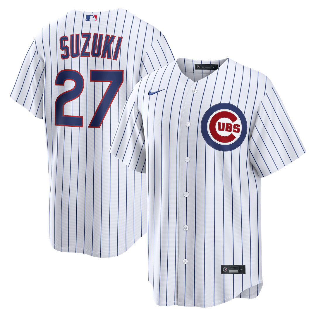 Chicago Cubs Seiya Suzuki Home Replica Jersey — White