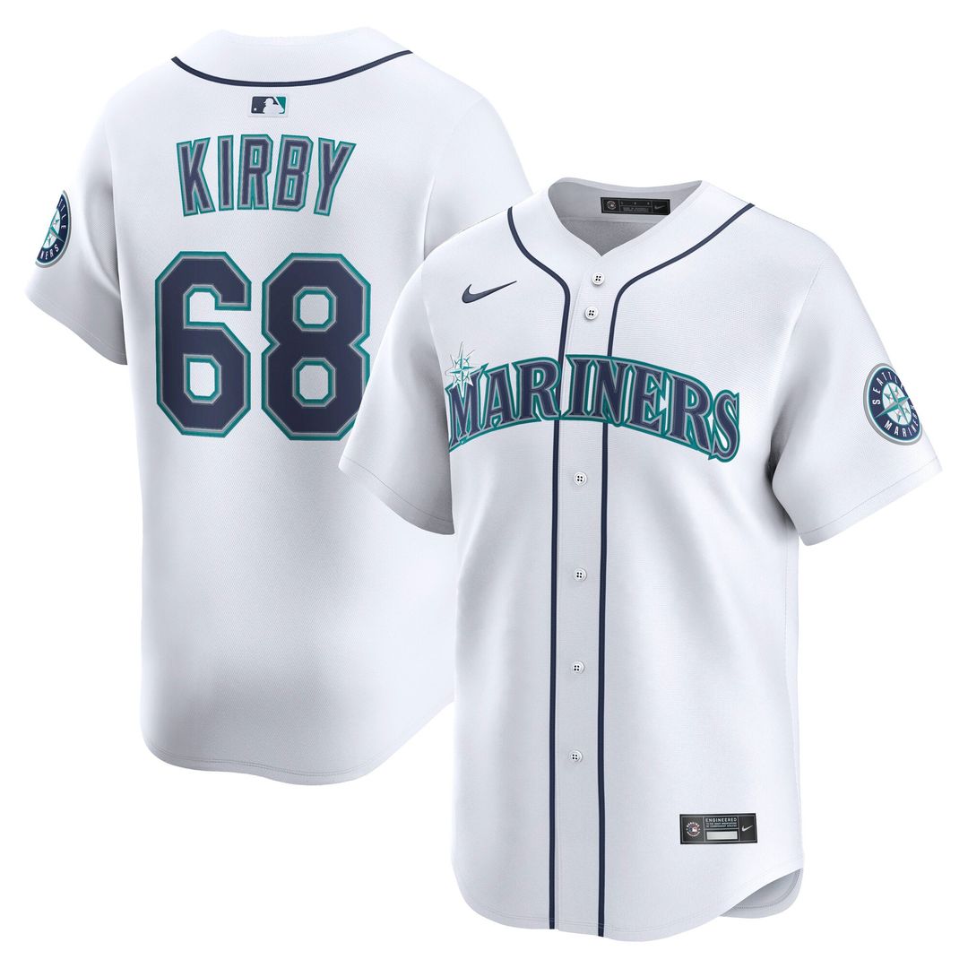 Seattle Mariners George Kirby Home Limited Jersey — White