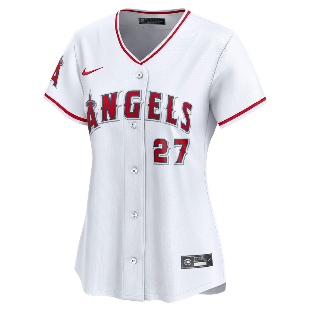Los Angeles Angels Mike Trout Women's Home Limited Jersey — White