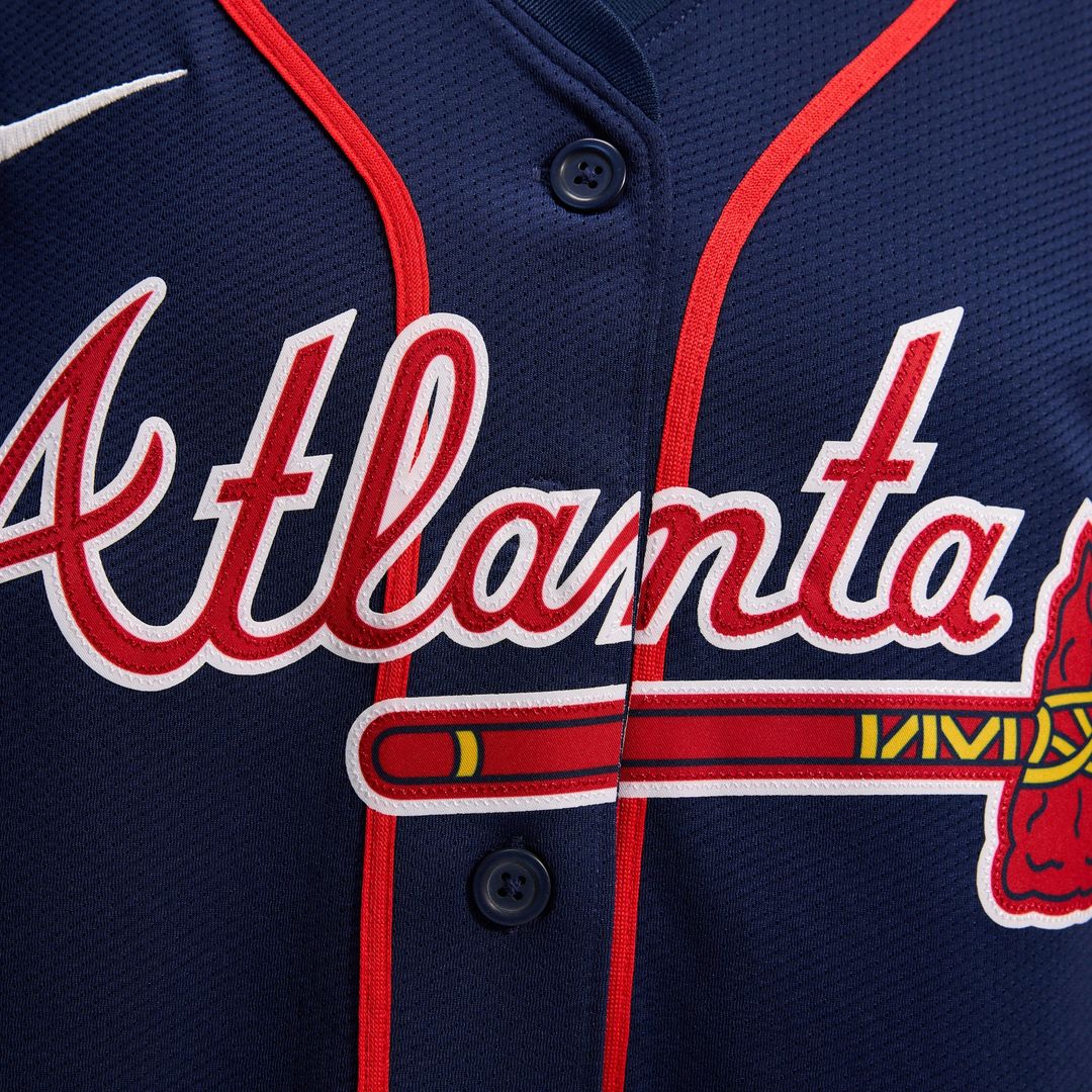 Atlanta Braves Ronald Acuña Jr. Women's Alternate Limited Jersey — Navy