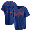 New York Mets Freddy Peralta Alternate Replica Jersey — Royal