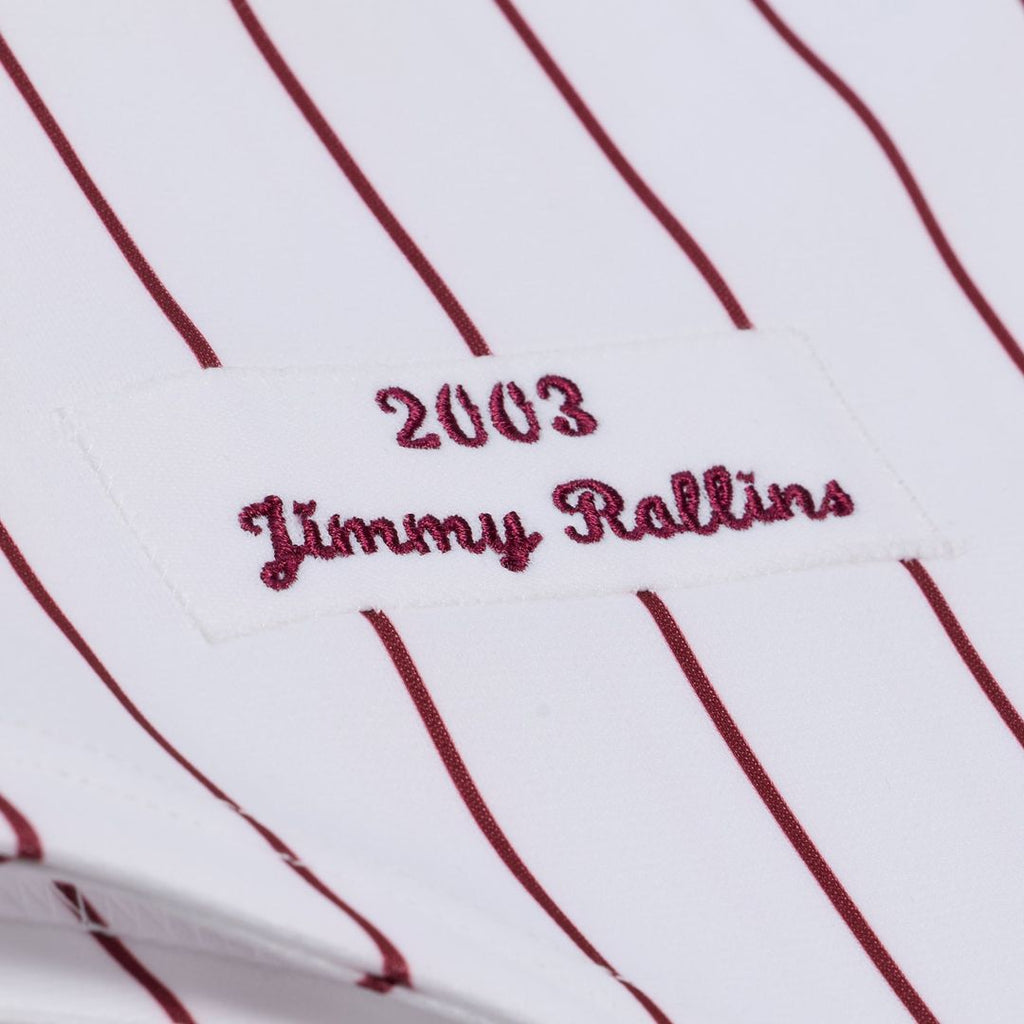 Philadelphia Phillies Jimmy Rollins 2003 Cooperstown Authentic Jersey — White