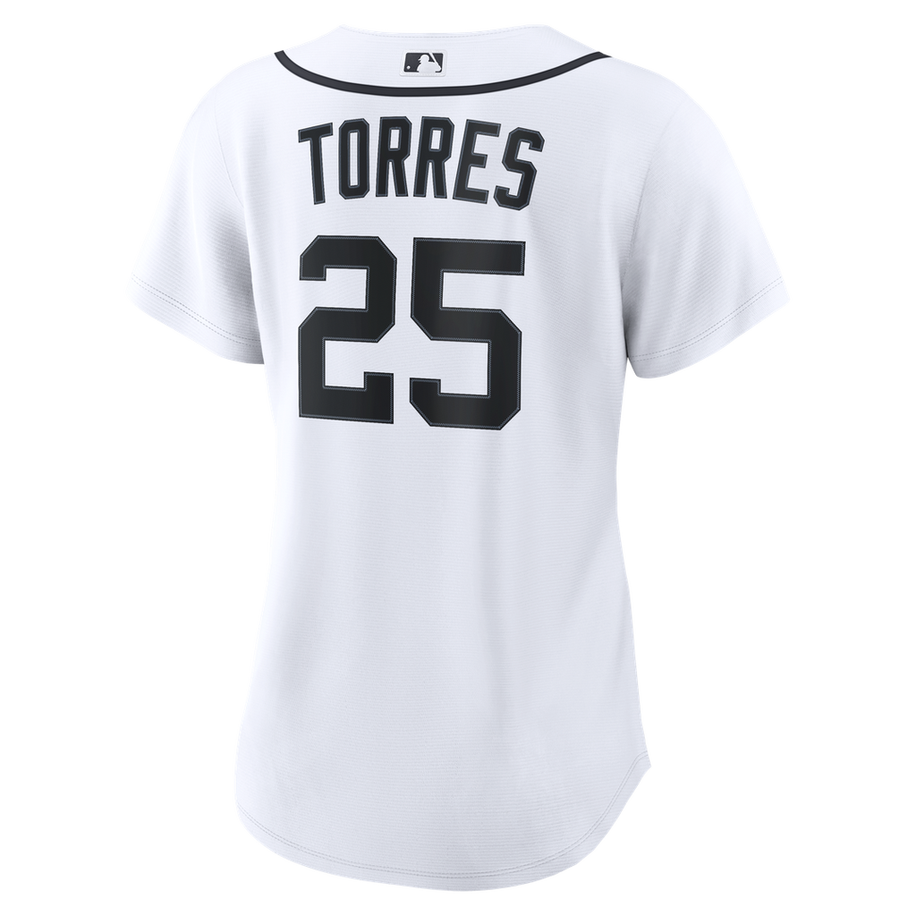 Detroit Tigers Gleyber Torres Women's Home Replica Jersey — White