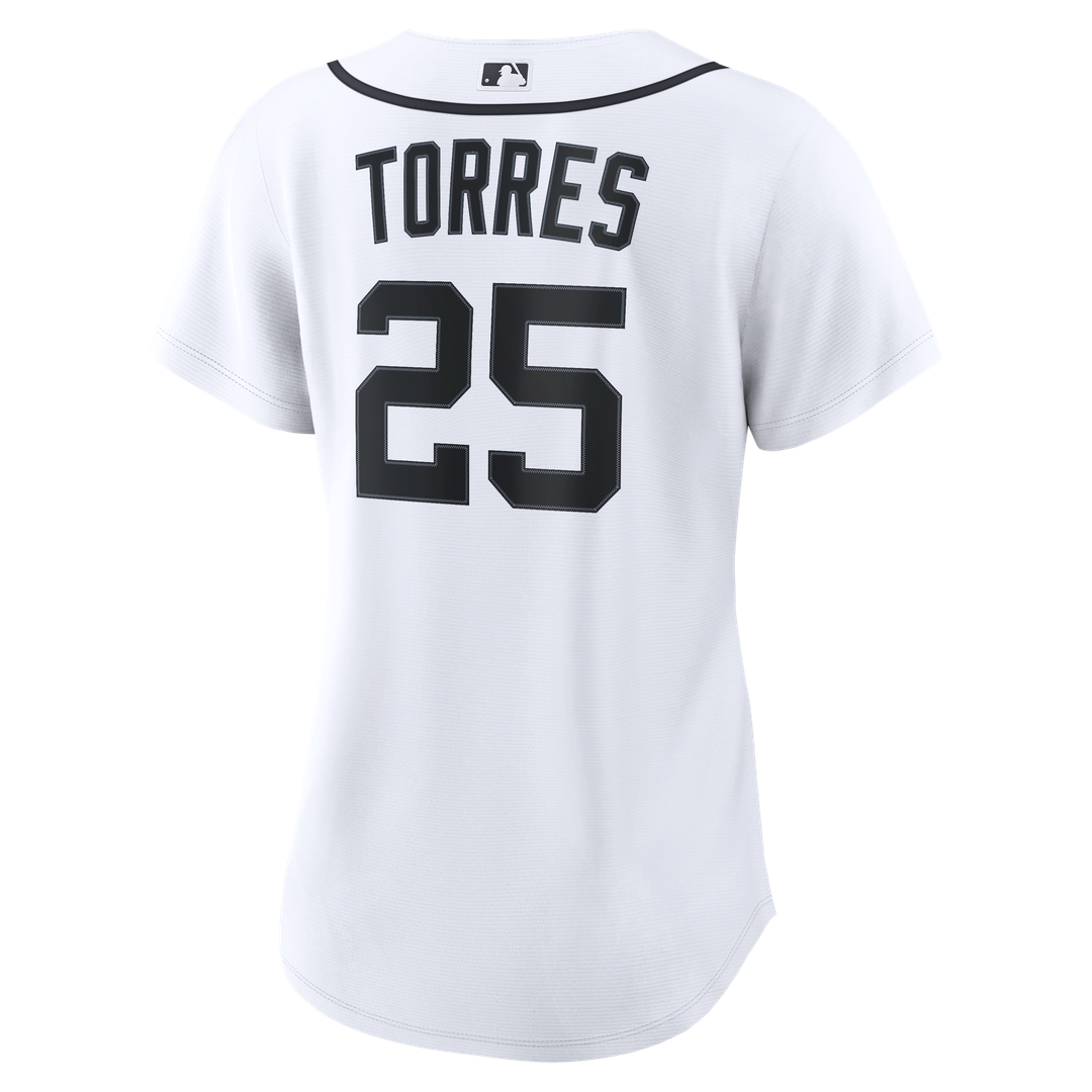 Detroit Tigers Gleyber Torres Women's Home Replica Jersey — White