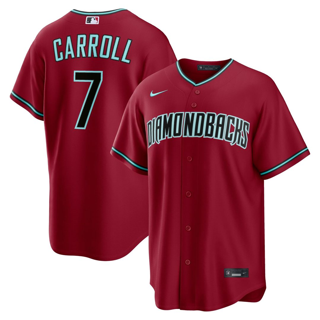 Arizona Diamondbacks Corbin Carroll Road Replica Jersey — Gray