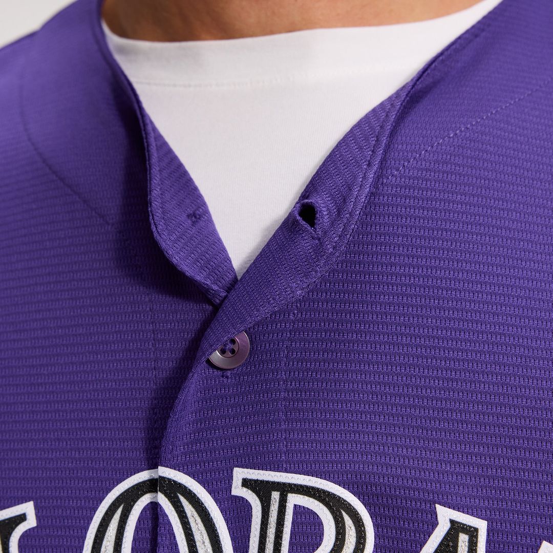 Colorado Rockies Alternate Replica Team Jersey — Purple