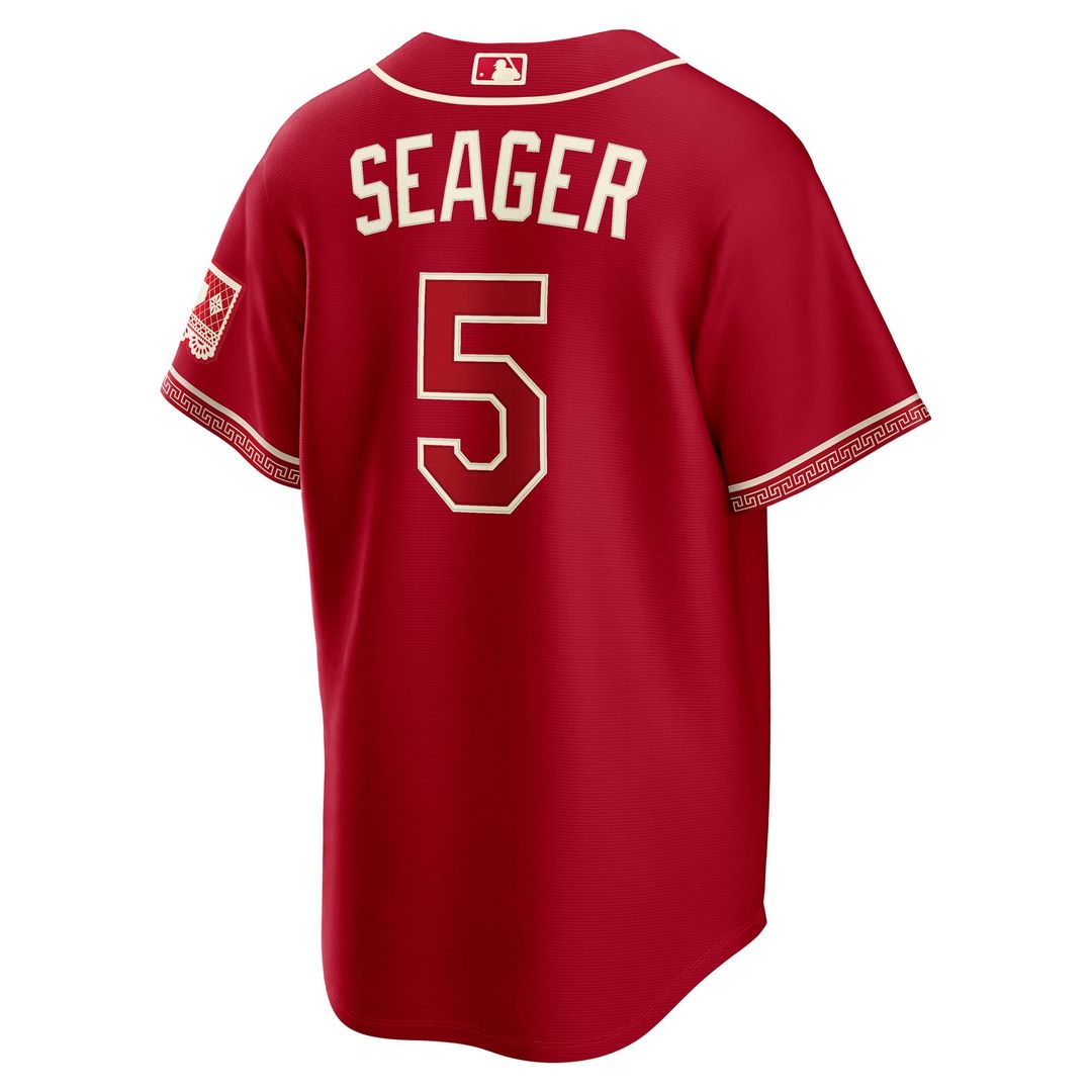 Texas Rangers Corey Seager 2026 City Connect Stadium Jersey — Red