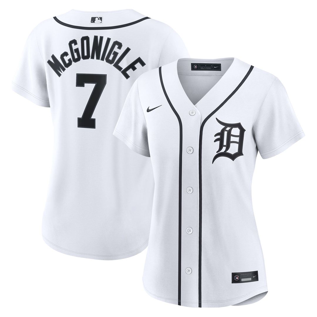 Detroit Tigers Kevin McGonigle Women's Home Replica Jersey — White