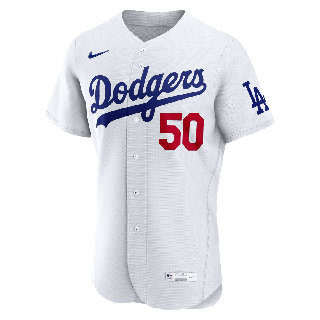 Los Angeles Dodgers Mookie Betts Home Authentic Jersey — White
