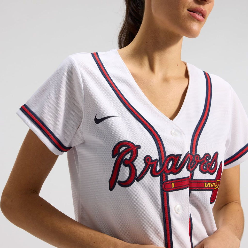 Atlanta Braves Women's Home Replica Team Jersey — White