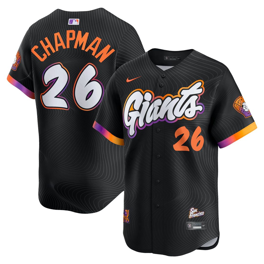San Francisco Giants Matt Chapman 2025 City Connect Limited Jersey — Anthracite