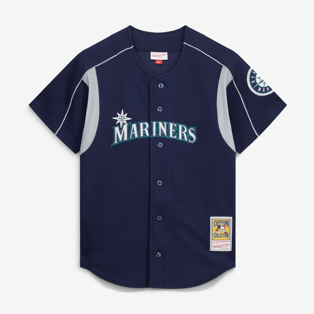 Seattle Mariners Ichiro Suzuki Cooperstown Batting Practice Jersey — Navy