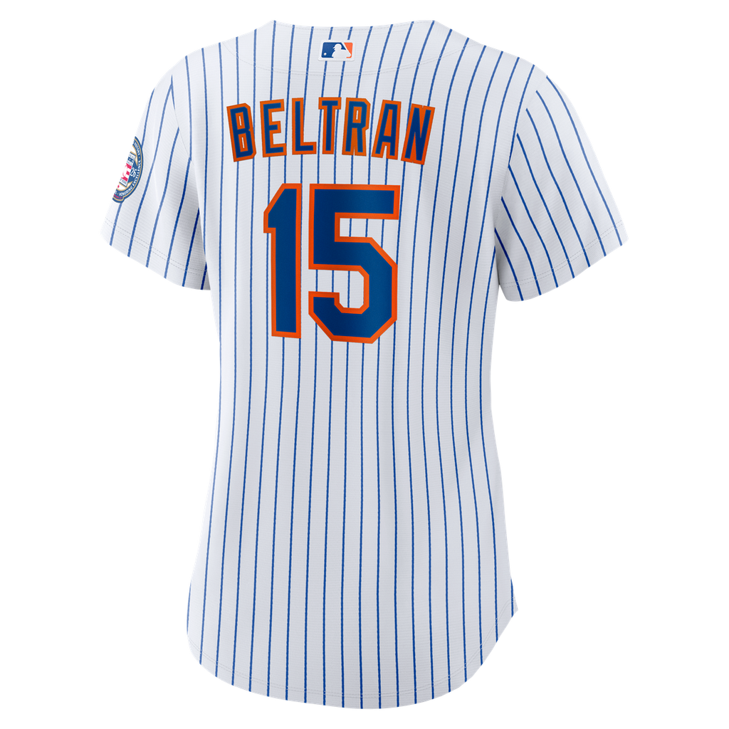 New York Mets Carlos Beltran Women's 2026 Baseball Hall of Fame Retired Replica Jersey — White