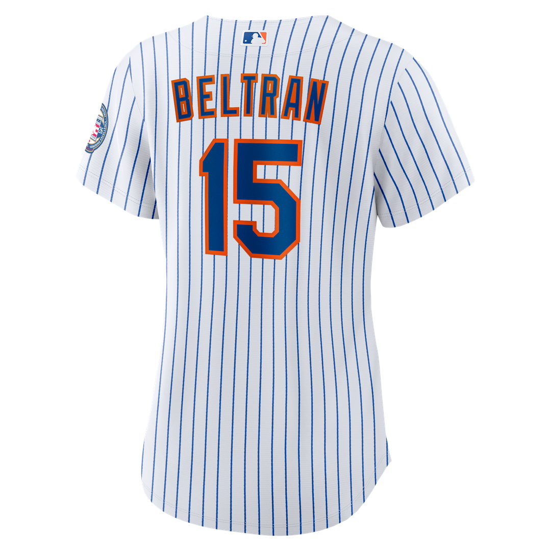 New York Mets Carlos Beltran Women's 2026 Baseball Hall of Fame Retired Replica Jersey — White